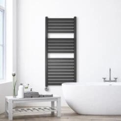 Ecostrad Scala Thermostatic Electric Towel Rail - Anthracite -Astral Moda Shop scala thermostatic anthracite 500x1200 lifestyle 1