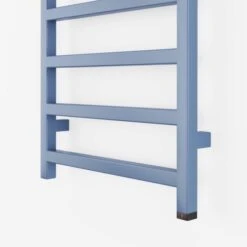 Terma Simple ONE Designer Electric Towel Rails - Blue -Astral Moda Shop simple one 1080x500 ral 5014 pigeon blue bottom detail 1