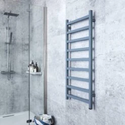 Terma Simple ONE Designer Electric Towel Rail - Blue 400w (500 X 1080mm) 7 Terma Simple ONE Designer Electric Towel Rail - Blue 400w (500 X 1080mm) -Astral Moda Shop simple one 1080x500 ral 5014 pigeon blue lifestyle 2 1