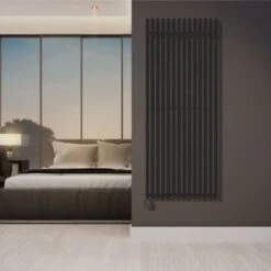 Terma Triga E Vertical Designer Electric Radiators - Anthracite