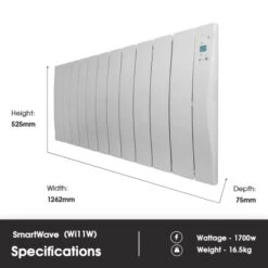 Haverland Wi11 SmartWave Self-Programming Electric Radiator - 1700W 19 Haverland Wi11 SmartWave Self-Programming Electric Radiator - 1700W -Astral Moda Shop wiw11